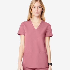 FIGS - Mauve Casma 3-Pocket Top